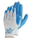Showa Atlas 300 Latex Rubber Palm Dipped Work Gloves Blue  General Purpose
