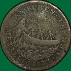 1841 1837 Webster Credit Currency Van Buren Hard Times Token Fine F  37923