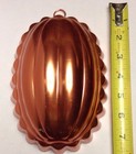 Copper Tone Gelatin Jello Mold Wall Decor Oblong Squash Shape 2 5 Cup Size Vtg