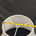 White Fabric Empire Bell Lamp Shade Spider Fitter 7  X 16  X 10  High