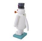 5  X 9    White Frosty The Snowman Wooden Nutcracker Figurine