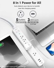 Addtam Surge Protector Power Strip Usb Ports 5 Ac Outlets - 2 Pk  Factory Sealed