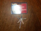Clear Star Topper For Ceramic Christmas Tree Bulbs Nos Darice 4 X 2 5 