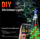 9ft Smart Led Lights Christmas Cone Tree With Star Topper Christmas Tree App Diy