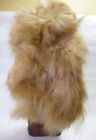 Vintage 1960s Nuni Native American Indian Wood Carved Eskimo Doll rabbit Fur