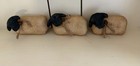 Handmade Primitive Spring Easter Sheep Bowl Fillers - 3 Piece