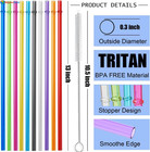 13  Long Reusable Tritan Replacement Drinking Straws For 40 Oz 30 Oz   24 Oz    