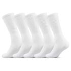 12 Pairs Men s Plain Solid Sports Athletic Work Crew Socks Size 9-11 10-13