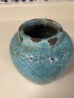Vintage Art Pottery Vase 5  Volcanic Glaze Style Rustic Beach Look