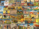 Big Lot Of 50 Linen Funny  Humor comic mixed Topics  Postcards unused j52