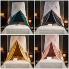 Princess Hanging Mosquito Net Blackout Lace Bedding Curtain Dome Bed Canopy