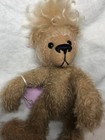 7 5    Artist Made Adorable Light Brown Mohair Jointed Legs Teddy Bear  bb