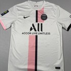 Nike Paris Saint-germain Psg Messi 30 Jersey Mens Large White Pink 2021-22 Away