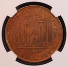 1896 Butte  Montana  anaconda Mine  So-called Dollar Medal - Ngc Unc  Scarce 