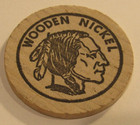 1970 Re-elect The Mayor John V  Lindsay Wooden Nickel Token New York City  Ny