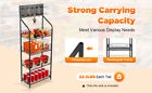 4 Tier Retail Display Rack Stand  Snack Rack  Basket Stand Cart