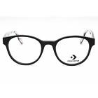 Converse Women s Eyeglasses Black Plastic Round Shape Full Rim Frame Cv5002 001