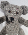 Jointed Teddy Bear Susan Allen Stuffed Plush Animal -brown Tweed Orig Tag - 15 