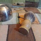 Anbbas 3-in-1 Shaving Brush Set Featuring Wooden Handle Brush With Badger Hair
