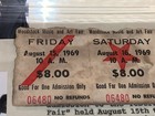 Woodstock 1969 Original 3 Day Tickets Jimi Hendrix Janis Joplin In Lucite Case