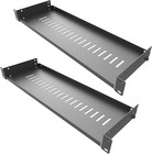 2 Pack Of 1u Vented Cantilever Server Rack Mount Shelf 6   154mm  Deep For 19   