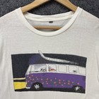 Vintage Grateful Dead Shirt Mens Small White 80s Usa Is It Live Or Dead Band