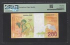 Belgium 200 Francs Nd 1995  P148 Uncirculated Grade 67