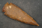 Golden 4 6  Flint Spearhead Point Knife Blade Arrowhead I-308