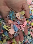 Baby Shower Charms Plastic Favor Boy Girl  72 Piece   