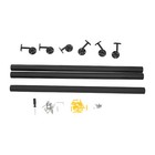 3pcs Pipe Stair Handrail Staircase 101cm Handrail Stainless Steel Wall Mounted
