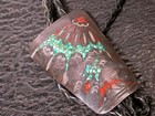 Vintage Silver Southwest Turquoise Pieces Hand Made Bolo Tie Jg Tom
