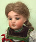 Stunning Boxed 7  Miniature Bisque-head Gebruder Kuhnlenz Antique Doll Circa1900
