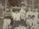 Vintage Football Team Photo 7x9in Original Black White Cabinet Card Usa