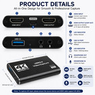 4k Hdmi Video Capture Card Usb 3 0 Audio Capture Device 1080p 60fps