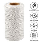 Natural Cotton Twine String - 2pcs 328 Feet 2mm 656 Feet  White