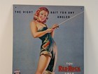 Red Rock Cola The Right Bait For Any Angler 16-1 8  Repro Tin Sign