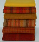 Hand Dyed Rug Hooking Wool Mill-dyed    bonfire   6-pc  Collection 