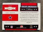 2005 Leaf Rookies   Stars Daryl Johnston Game Used Worn Jersey Patch  135 Rare