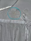 Nwt Little Things Mean A Lot Girl Christening Baptism Gown Bonnet Set 6m Flaw