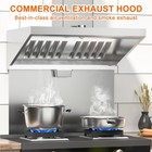 4 Feet Concession Trailer Hood For Commercial Food Truck Exhaust Hood Fan System