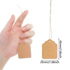 500 Pcs Kraft Paper Tags With String Attached Labels Display Tags Brown Price   