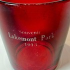 Pa Pennsylvania Lakemont Park 1913 Ruby Red Flash Souvenir Glass Trinket Cup