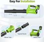 Cordless Leaf Blower 280mph 650cfm Two-speed Battery Operated Lightweight New