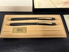 Vintage Cross 2501 Classic Black Ballpoint Pen And Mechanic Pencil Set In  Box