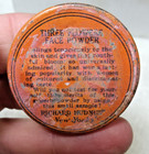 Art Deco Three Flower Face Powder Vintage Tin Can Drug Store Advertising Vanity