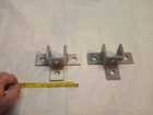 Unistrut P2227 Triple Wing Corner Brackets Set 2 1 9 16  Tabs X 2 tall 9 16 dia