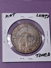 1820 Capped Bust Half Dollar  Au Condition  Curl Base 2  Small Date  Toned 