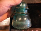 Vintage Hemingray-42 Green Glass Insulator Usa