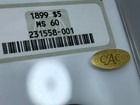 1899-s U s  5 Liberty Head   Cac Gold   Ngc Ms60  fatty  Half Eagle Coin Sticker