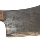 Vintage F  Dick No  100 German Meat Cleaver Butcher Knife Steel Rustic